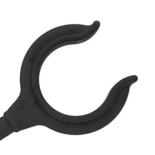2 pcs Boat Oar Lock, Marine Rowlock Horn Side Mount, Fishing Rod Holder Bracket, for Marine Rubber Dinghy Accessories, Kayak,Cknoe,Marine Boat,Lifeboat - color: Black