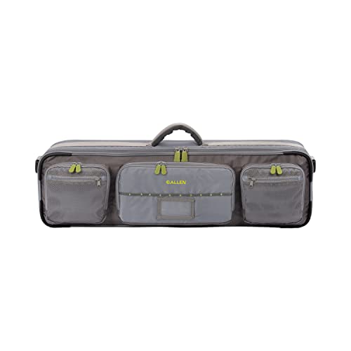 Allen Company Cottonwood Fly Fishing Rod & Gear Bag Case, Hold up to 4 Fishing Rods, Heavy-Duty Honeycomb Frame - Gray/Lime or Olive Green - color: Gray/Lime