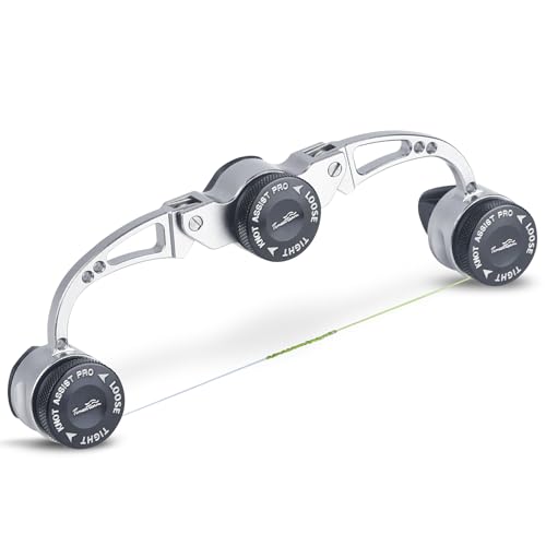 FG Knot Assist Tool，Knot Assist GT Knotter Leader Connection Knot Assist 2.0 for FG Knot Braided Line to Leader Connection Fishing Knot Tying Tool for Braid to Monofilament Leade - color: silver