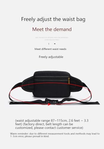Fanny Pack for Men & Women, Multi-Pockets Zipper Pockets Waist Bag, Belt Bag for Running Cycling Travel Walking Hiking Fishing Camping (Green)
