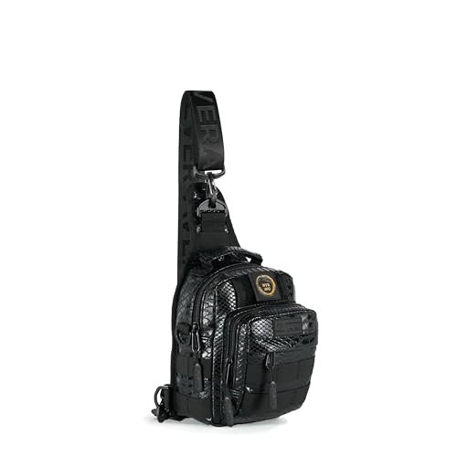 WOLFpak 4L Mini Tactical Sling Bag (King Cobra) Compact Crossbody Backpack for Gym, Travel & EDC | Tactical Shoulder Bag with Multiple Pockets – Lightweight, Durable Sling Pack for Men & Women - color: King Cobra