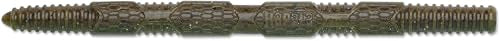 CrushCity Pig Stick Soft Plastic Stick Worm Bait, Versatile Finesse Action for Wacky, Neko, Texas & Ned Rigs - color: Green Pumpkin Watermelon, size: o/s