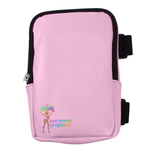 Glossy Thigh Bag | Leg Harness for Women | Outdoor Leg Pouch | Carnival Hiking Travel Fanny Pack with Adjustable Straps | Light Pink - color: Pink (light pink)