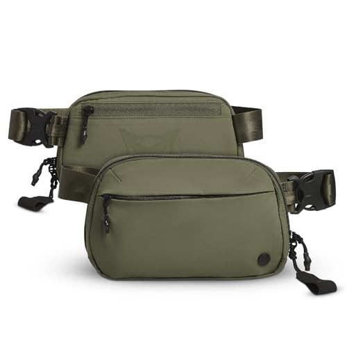 Vertx Everyday Tactical Fanny Pack 2.1-100% Nylon Fanny Pack for Men and Women with CCW-Ready Design and Rapid Access Tab - Ranger Green - 2L - color: Ranger Green, style: Everyday Fanny Pack 2.1