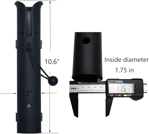 Fishing Rod Holder for Wagons, Gardening Wagons, Gorillas，Cart,ATV & Beach Car