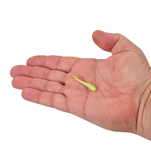Berkley Gulp! Alive! Minnow Fishing Soft Bait - color: Chartreuse Shad, size: 1in - Jar