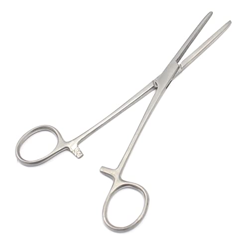 Set of 6 Hemostat Locking Forceps 8 Inches, Straight Stainless Steel - Multipurpose Ideal Hemostats for Nurses, Fishing Forceps, Crafts and Hobby (Pack of 2) - size: 8" (Pack of 2)
