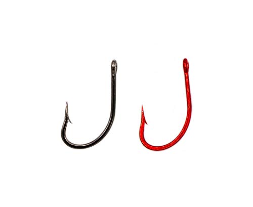 Rite Angler O'Shaughnessy Short Shank Hook (25 Pack) #4, #2, #1, 1/0, 2/0, 3/0, 4/0, 5/0, 6/0, 7/0 Inshore Offshore Trolling Saltwater Fishing - color: Red, size: 4/0