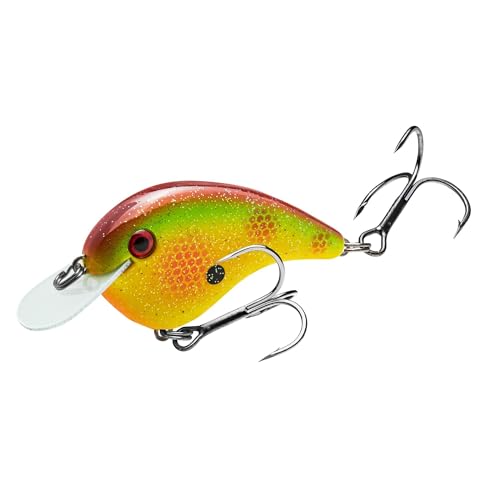 Strike King Chick Magnet Jr. Crankbait Fishing Lure, 1/4 oz, Dives 4-6 Feet, Premium Hooks - color: Tip's Special