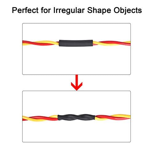 XHF UL Listed 225 Pcs 3:1 Waterproof White Heat Shrink Tubing Kit Marine Grade Adhesive Lined Heat Shrink Tube, Insulation Sealing Oil-Proof Wear-Resistant - color: White, size: 1(225PCS(3/32"-3/4"))-66.5ft