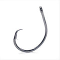 Mustad Classic 39944 Standard Wire Demon Perfect in Line Wide Gap Circle Hook | Saltwater Freshwater Hooks for Tuna, Catfish, Bass and More - size: Size 10/0 - Pack of 50