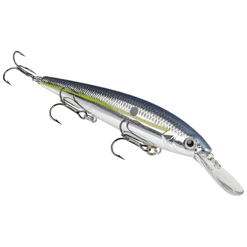 Strike King KVD Deep Jerkbait 3-Hook Fishing Lure, 3/5 oz, 4.75" - color: Chrome Sexy Shad