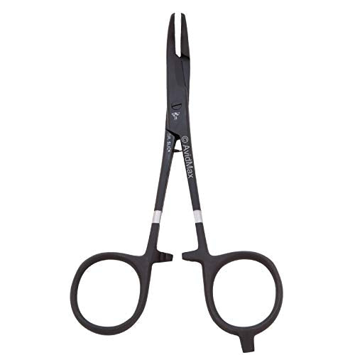 Dr. Slick 5.5" Scissor Clamp Black Curved - color: Black Curved, size: 5.5 in