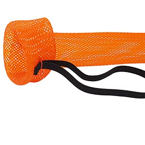 Fishing Rod Sock Mesh Sleeve Rod Cover Braided Mesh Rod Protector Pole Gloves Fishing Tools for Fly, Casting, Sea Fishing Rod - color: Yellow Color Set (10pc)