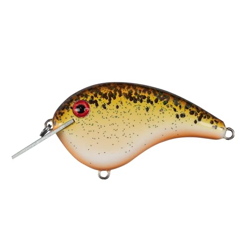 Strike King Chick Magnet Jr. Crankbait Fishing Lure, 1/4 oz, Dives 4-6 Feet, Premium Hooks - color: Rootbeer