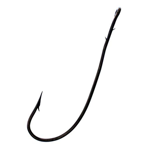 Worm Hook 7pk Bronze Bass Fishing Hook - size: Size 3/0