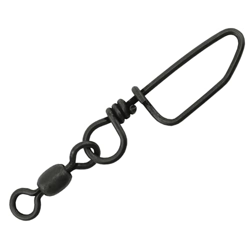 AFW Brass Coastlock Snap Swivels – Durable Fishing Gear with High-Strength Wire Snaps, Black Oxide Finish, Prevents Line Twisting & Kinking, Supports Up to 350 lb Test. - size: 144 pc, #4/0, 350 lb test
