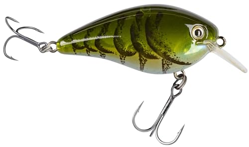 Strike King KVD 1.5 Hard Knock Fishing Lure, 3/8 oz, 3D Lifelike Eyes - color: Moon Juice, size: 3/8oz