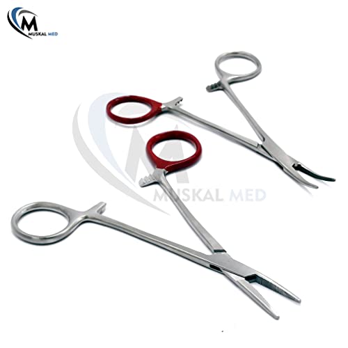 Ultimate Hemostat Set 6 Piece Ideal for Hobby Tools Electronics Fishing and Taxidermy