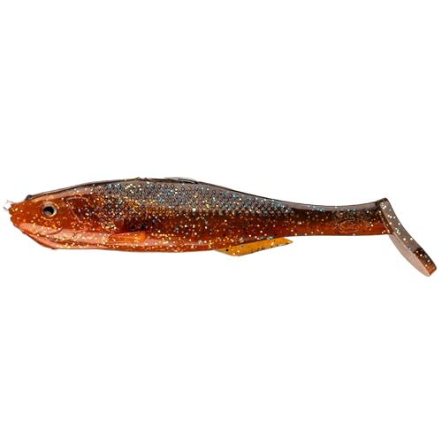 Strike King Final Copy Weedless Fishing Lure, Pre-Rigged Soft Plastic Swimbait - color: Orange Bream, size: 4.75"
