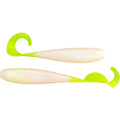 A.M. Fishing Curly Tail Jerkshad 4 Inch Soft Baits Garlic Infused,– 8 Pack – Saltwater & Freshwater Fishing Lures for Bass, Redfish, Snook, and Trout - color: Red Glow