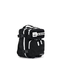 WOLFpak 9L Mini Tactical Backpack for Men & Women | Compact Everyday Carry Bag for Gym, School, Travel | Durable, Water-Resistant Daypack w/Molle System & Patch Panel (Alpha Black White Accents) - color: Alpha Black White Accents