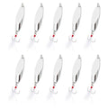 PATIKIL Fishing Spoons, Fishing Lures Casting Spoon Treble Hooks Jigs Hard Metal Spinner Baits - color: Silver Tone, size: 3/4 oz