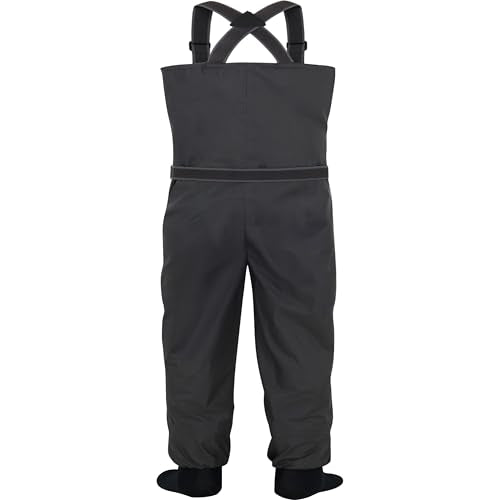 BRIVER MAX COMFORT Breathable Waterproof Chest StockingFoot Stout Wader for Fishing, Hunting, Kayaking - size: Large Big