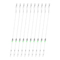 Carolina Rigs for Fishing- 12 Inch Steel Fishing Leaders with Fishing Weight, Pre Rigged Carolina Rigs with Fishing Weight 1/6oz, 1/4oz, 1/2oz, 10 Pcs - size: 1/6 oz; 12 Inch