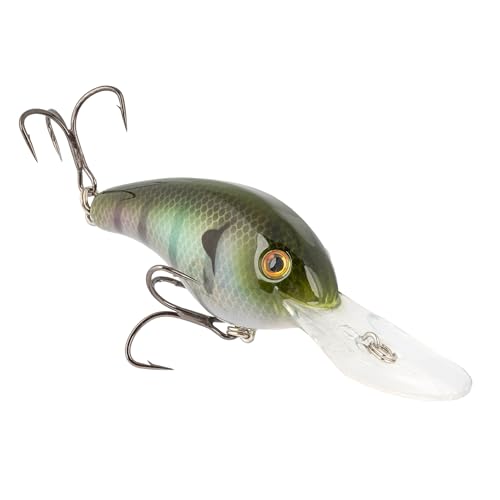 Strike King (HC5XDE-822) 5XD Elite Fishing Lure, Deep Diving Crankbait, 5/8-Ounce, Unique Curved Bill, Dives to 15-Feet, Rattle Chambers, Size 2 Mustad Triple Grip Hooks, The Real Gill