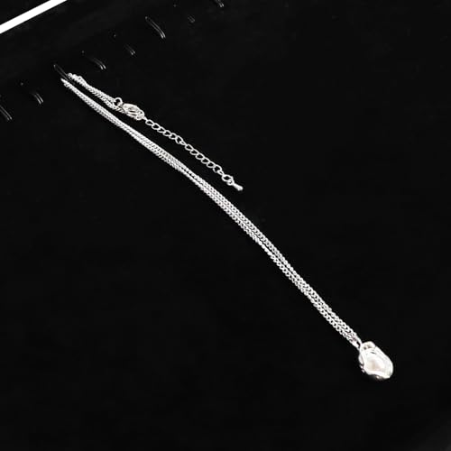 Wudygirl Jewelry Organizer Necklace Organizer Box 20 Hooks Necklaces Holder Display Case Black Velvet Jewelry Organizer with Clear Lid(Black Necklace Tray) - color: Black, size: Necklace