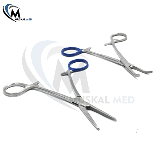 Ultimate Hemostat Set 6 Piece Ideal for Hobby Tools Electronics Fishing and Taxidermy