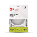 Scientific Anglers Absolute Trout Leaders Fly Line, Copolymer Blends, Supple for Drag Free Drifts, Trout Fishing Leader Set, Clear - (9ft - 6X) | fishing-line