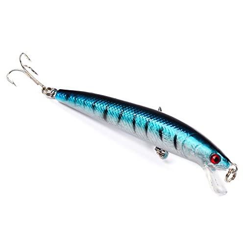 10pcs Minnow Fishing Lures Crankbaits, Fishing Hard Baits Swimbaits, Minnow Lures Topwater Lures Baits