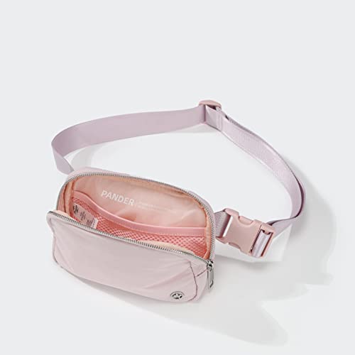 Pander Belt Bag with Adjustable Strap, Fashion Waist Packs, Crossbody Bags for Women (Pink). - color: Pink