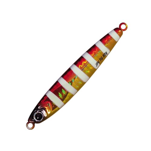 Major Craft Tungsten Jig Jigpara Tactical TG 1.8 oz (50 g), 4.3 oz (120 g), 5.3 oz (150 g), 6.3 oz (180 g) - color: #77 ZEBRA REDGOLD, style: 40g