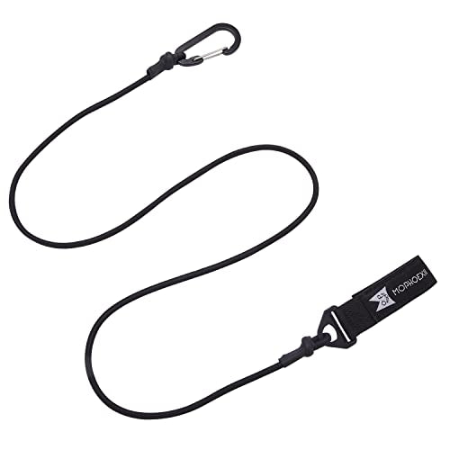 Kayak Paddle Leash, Paddle Leash Lightweight Coiled Kayak Rod Leashes for SUP Kayaking Canoing Fishing Boating - color: Black -1 Pack