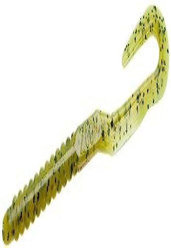 Zoom U Tail Worm-Pack of 20 - color: ChartreusePumpkin