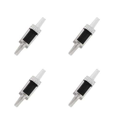 JIH Aquarium Air Pump Accessories Set -25 Feet Airline Tubing Black Standard, Air Stones,Check Valves, Suction Cups and Connectors