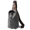 MOYYI Canvas Sling Bag Small Crossbody Bag for Men & Women, 2.5L Mini Casual Daypack Shoulder Bag, 2.5L Capacity (Grey) - color: 8004grey-2.5l