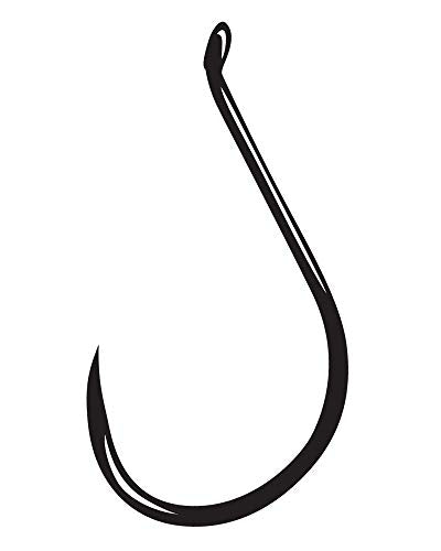 Gamakatsu Octopus Barbless Hooks (25-Pack), Nickel, Size 4 - size: 25 Pcs - 1/0