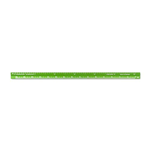 Alumicolor 3610-6 Aluminum Combination Pocket Scale, 6IN, Green - color: Green, size: 6 Inch, style: Combination