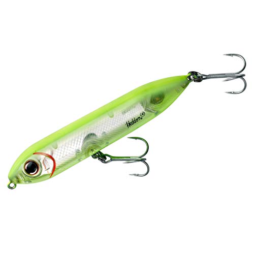 Heddon Heddon Super Spook - color: Chartreuse/Silver Insert, size: Super Spook Jr (1/2 oz)