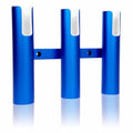 Aluminium Fishing Rod Holders for Boat, Wall-Mounted Fishing Pole Roof Rod Rack,Surf Fishing Rod Holder for Truck, Boats & Yacht - color: 3 Tubes Blue