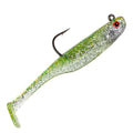 Strike King Homing Minnow Fishing Lure, Pre-Rigged Soft Plastic Swimbait, 3-Pack - color: Baby Bass, size: 3"