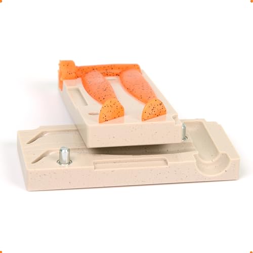 Soft Plastiс Lure Making Injection Fishing Mold Shaker 3.2'' Two Cavity