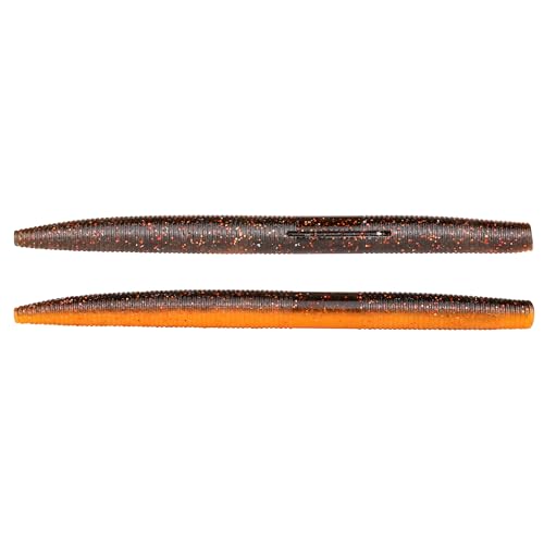 Soft Fishing Worm 100PCS, 3/4/5/6" Mega Value Pack Senko Style Soft Lures for Bass, Plastic Worm Stick Baits, Multicolor, Cost-Effective Fishing Gift - color: Rainbow Trout, size: 5"