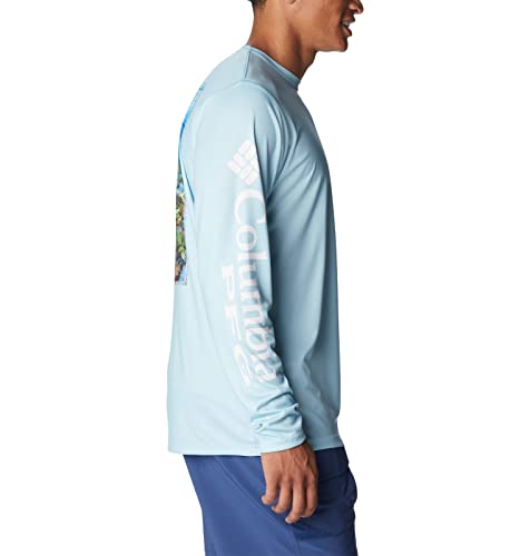 Columbia Terminal Tackle PFG™ Carey Chen Long Sleeve - color: Spring Blue/White Reef Cup, size: X-Large