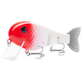 BASSROCK Topwater Fishing Lures for Bass Pike Salmon Floating Swimbait Jointed Crankbait Freshwater Saltwater 4.9in/1.76oz RK1001 - color: Red Head, size: 4.9in/1.76oz