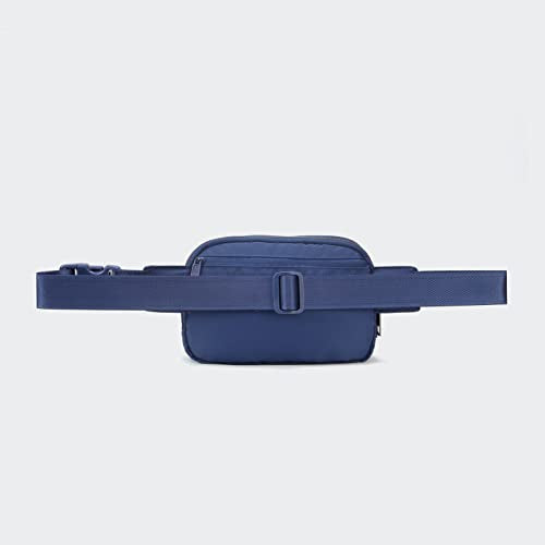 Pander Everywhere Belt Bag for Women, 5 Zipper Pockets Nylon Crossbody Fanny Pack Purse (Blue Perennial) - color: Blue Perennial